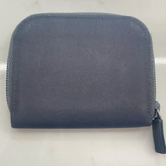 Prada dark gray/black mini wallet / card holder - Picture 2 of 4